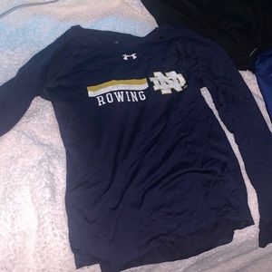 (Under armor)Noter Dame Rowing practice shirt